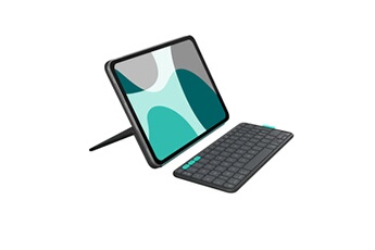Flip Folio, étui clavier pour iPad Pro 11 pouces (M4) et iPad Air 11 pouces (M2 et M3) (5e génération - 2024) - Graphite Bon état - Logitech reconditionné disponible sur Darty
