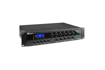 PDW360MP3 Amplificateur 100V 6 zones avec Bluetooth - 360 Watts, lecteur MP3 (USB et SD) Très bon état - Power Dynamics reconditionné disponible sur Darty