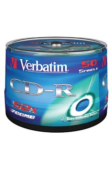 CD-R 80 min x 50 Bon état - Verbatim reconditionné disponible sur Darty