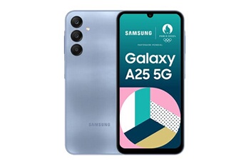 Smartphone Galaxy A25 6.5"" 5G Double nano SIM 256 Go Bleu Très bon état - Samsung reconditionné disponible sur Darty