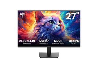 Moniteur de bureau H27T27 27 pouces 2560×1440 QHD 100 Hz overdrive à 120 Hz