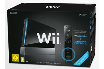 Acheter WII NOIRE+WII SPORT ET RESORT État correct - 99,95 € WII NOIRE+WII SPORT ET RESORT État correct - Nintendo reconditionné disponible sur Darty