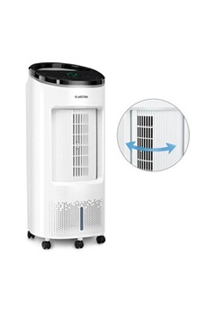Acheter Rafraîchisseur d'air mobile - avec télécommande - Ventilateur climatiseur mobile sans évacuation - 330 m³/h - 7l - Blanc Bon état - 183,99 € Rafraîchisseur d'air mobile - avec télécommande - Ventilateur climatiseur mobile sans évacuation - 330 m³/h - 7l - Blanc Bon état - Klarstein reconditionné disponible sur Darty