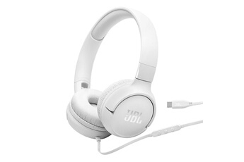 supra-auriculaire Tune 520C Blanc filaire Bon état - JBL reconditionné disponible sur Darty