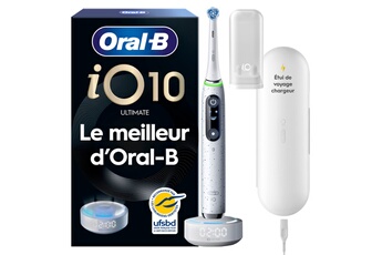iO10 Series Stardust White Blanc Très bon état - Oral-B reconditionné disponible sur Darty