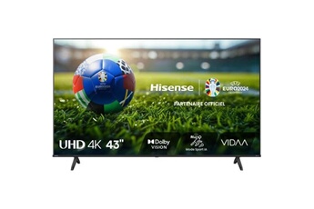 Acheter 43A6N - Classe de diagonale 43"" A6N Series TV LCD rétro-éclairée par LED - Smart TV - VIDAA - 4K UHD (2160p) 3840 x 2160 - HDR - Direct LED - noir Bon état - 233,31 € 43A6N - Classe de diagonale 43"" A6N Series TV LCD rétro-éclairée par LED - Smart TV - VIDAA - 4K UHD (2160p) 3840 x 2160 - HDR - Direct LED - noir Bon état - Hisense reconditionné disponible sur Darty