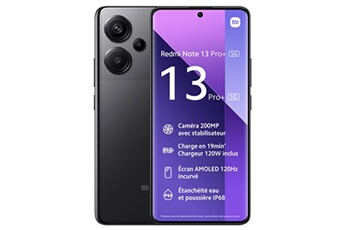 Acheter REDMI NOTE 13 PRO PLUS 512Go Noir 5G État correct - 297,00 € REDMI NOTE 13 PRO PLUS 512Go Noir 5G État correct - Xiaomi reconditionné disponible sur Darty