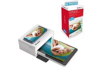 Pack Imprimante Realipix Moments + Cartouches et papiers 80 photos supplementaires - Impression Bluetooth Photo 10x15 cm Smartphone Apple et Android, Bon état - AgfaPhoto reconditionné disponible sur Darty