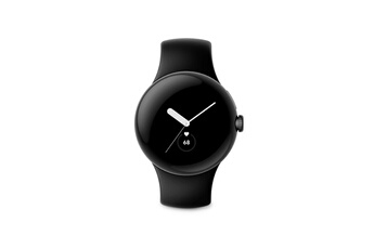 Pixel Watch Boîtier en Acier Inoxydable Noir Mat avec Bracelet sport Noir volcanique Très bon état - Google reconditionné disponible sur Darty