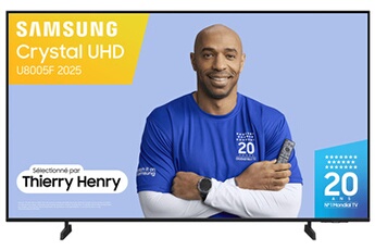 Crystal TU50U8005F 127 cm 2025 Très bon état - Samsung reconditionné disponible sur Darty