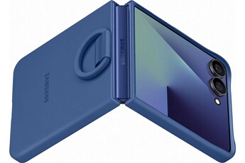 Acheter en silicone avec anneau selfie Bleu nuit pour Galaxy Z Flip 7 Bon état - 30,99 € en silicone avec anneau selfie Bleu nuit pour Galaxy Z Flip 7 Bon état - Samsung reconditionné disponible sur Darty