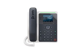 Poly Edge E100 - Téléphone VoIP avec ID d'appelant/appel en instance - (conférence) à trois capacité d'appel - SIP, SDP - bleu nuit, blanc Bon état - Hewlett-Packard reconditionné disponible sur Darty