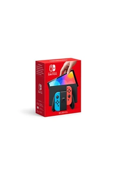 Switch (modèle OLED) avec manettes Joy-Con bleu néon / rouge néon