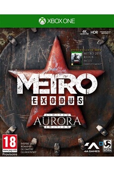 Acheter Metro Exodus Aurora Edition Limitée Xbox One Bon état - 66,99 € Metro Exodus Aurora Edition Limitée Xbox One Bon état - Deep Silver reconditionné disponible sur Darty