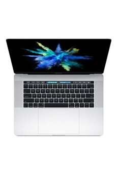 MacBook Pro 15.4 Retina avec Touch Bar 256 Go SSD 16 Go RAM Intel Core i7 quadricour à 2.6 GHz Argent 2016 État correct - Apple reconditionné disponible sur Darty