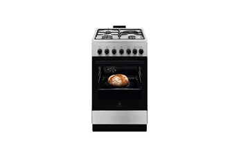 Cuisinière mixte 57l 4 feux inox LKM520011X Très bon état - Electrolux reconditionné disponible sur Darty