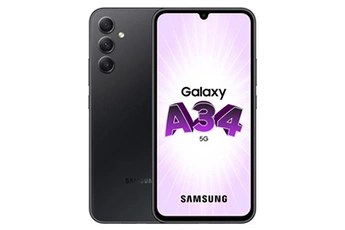 Smartphone Galaxy A34 6,6"" 5G Nano SIM 128 Go Noir Bon état - Samsung reconditionné disponible sur Darty
