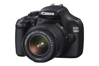1100D 18-55+75-300DC Bon état - Canon reconditionné disponible sur Darty