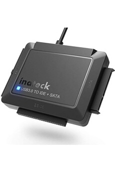 Acheter Adaptateur USB 3.0 vers IDE/SATA, Convertisseur pour 2.5/ 3.5 HDD/SSD Disque Dur, Un Secteur d'Alimentation 12V/2A et Un câble USB 3.0 Inclus Bon état - 22,99 € Adaptateur USB 3.0 vers IDE/SATA, Convertisseur pour 2.5/ 3.5 HDD/SSD Disque Dur, Un Secteur d'Alimentation 12V/2A et Un câble USB 3.0 Inclus Bon état - Inateck reconditionné disponible sur Darty