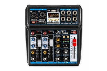 Acheter VMM-P500 - Table de mixage 4 canaux, Technologie Bluetooth, MP3/USB, 16 effets digitaux, Entrées microphones Très bon état - 64,95 € VMM-P500 - Table de mixage 4 canaux, Technologie Bluetooth, MP3/USB, 16 effets digitaux, Entrées microphones Très bon état - Vonyx reconditionné disponible sur Darty