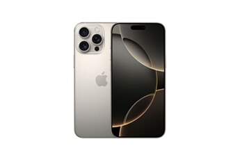 iPhone 16 Pro Max 256Go Titane Naturel État correct - Apple reconditionné disponible sur Darty