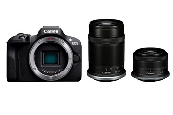 Acheter EOS R100 + RF-S 18-45mm IS STM + RF-S 55-210mm f/5-7.1 IS STM Bon état - 648,00 € EOS R100 + RF-S 18-45mm IS STM + RF-S 55-210mm f/5-7.1 IS STM Bon état - Canon reconditionné disponible sur Darty