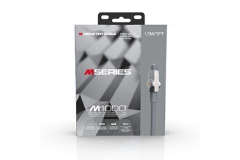 Câble audio numérique Monster Home Audio 1.5M Silver Bon état - Monster Cable reconditionné disponible sur Darty