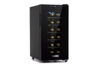 Cave à vin - Bellevin 18 Uno - Cave de service - 50L - 11-18°C - LED - Porte vitrée - Noir Bon état - Klarstein reconditionné disponible sur Darty