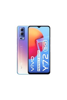 Smartphone Y72 5G V2046 6.5 FHD+ Mediatek Dimensity 700 8Go 128Go Android 11 Lueur de Rêve État correct - Vivo reconditionné disponible sur Darty