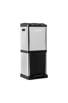 Acheter Klarstein Ecosystème² Poubelle tri sélectif pédale 45L (3x 15L) - coque inox argent Bon état - 86,99 € Klarstein Ecosystème² Poubelle tri sélectif pédale 45L (3x 15L) - coque inox argent Bon état - N/A reconditionné disponible sur Darty