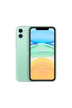 iPhone 11 - 4G smartphone - double SIM / Mémoire interne 64 Go - Ecran LCD - 6.1"" - 1792 x 828 pixels - 2x caméras arrière 12 MP, 12 MP - front Bon état - Apple reconditionné disponible sur Darty