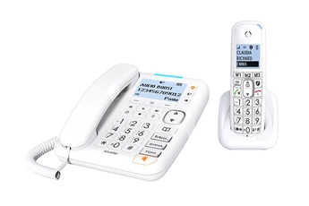 Acheter XL785 Combo (base filaire + combiné DECT) avec répondeur, grand écran et grosses touches État correct - 35,99 € XL785 Combo (base filaire + combiné DECT) avec répondeur, grand écran et grosses touches État correct - Alcatel reconditionné disponible sur Darty