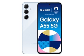 Galaxy A55 5G 128Go Bleu Ciel Bon état - Samsung reconditionné disponible sur Darty