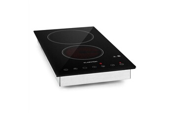 Table de cuisson - VariCook Domino - Plaque vitrocéramique - 3000W - Minuterie - Tactile - Argent Bon état - Klarstein reconditionné disponible sur Darty