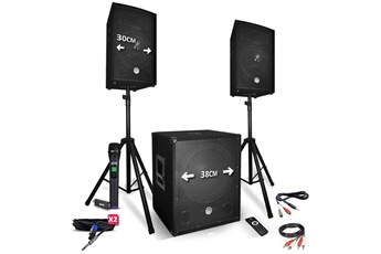 Acheter Pack sono 2200W - Reconditionné / occasion - Enceintes 12"" + Caisson 15"" + Pieds + Micro UHF - USB/BT + câbles Bon état - 399,90 € Pack sono 2200W - Reconditionné / occasion - Enceintes 12"" + Caisson 15"" + Pieds + Micro UHF - USB/BT + câbles Bon état - N/A reconditionné disponible sur Darty