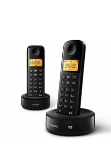 D1652 Noir Double combiné Très bon état - Philips reconditionné disponible sur Darty