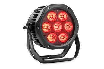 Beamz Professional BWA410 Projecteur PAR - Eclairage soirée DJ - 7 LED RVBB - 4/8 canaux DMX - 7x 10W - noir Très bon état - N/A reconditionné disponible sur Darty