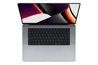 MacBook Pro Retina 16 2021 M1 Pro 3,2 Ghz 16 Go 512 Go SSD Gris Sidéral - Reconditionné avec Batterie Neuve Incluse État correct - Apple reconditionné disponible sur Darty