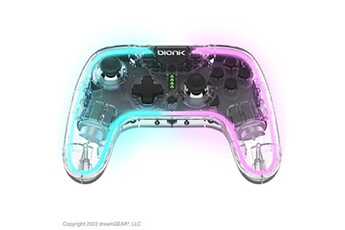 Acheter Manette sans fil Bluetooth Bionik NeoGlow pour Nintendo Switch Modèle OLED Transparent Bon état - 24,95 € Manette sans fil Bluetooth Bionik NeoGlow pour Nintendo Switch Modèle OLED Transparent Bon état - Just For Games reconditionné disponible sur Darty