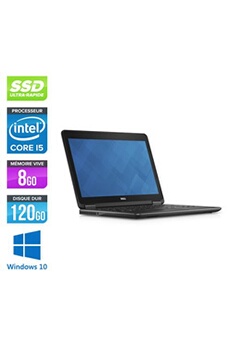 PC Portable Latitude E7240 - 12.5'' - Gris - Intel Core i5-4300U / 1.9 GHz - RAM 8 Go - SSD 120 Go - HDMI - Webcam - Gigabit Ethernet - Wifi - Bon état - Dell reconditionné disponible sur Darty