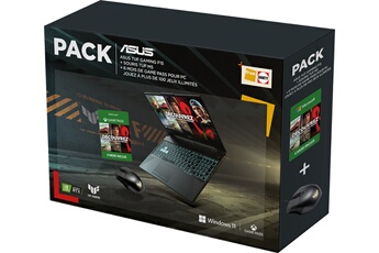Acheter PACK TUF F15-TUF506HM-HN209W Noir + Souris + XBox Game Pass 6 mois État correct - 861,99 € PACK TUF F15-TUF506HM-HN209W Noir + Souris + XBox Game Pass 6 mois État correct - Asus reconditionné disponible sur Darty