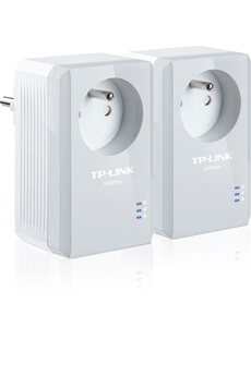 Kit de 2 CPL AV 600 Mbps avec prise integree Très bon état - TP-Link reconditionné disponible sur Darty