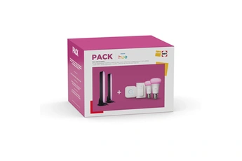 Pack Découverte Kit de démarrage Philips Hue Ambiance blanc et couleur + Pont + Télécommande + 2 Barres Lumineuses Philips Hue Play Bon état - Philips Hue reconditionné disponible sur Darty