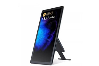 Moniteur portable tactile Full HD 15,6 P 1080 pouces, support rotatif réglable intégré, 100 % sRGB avec interface HDMI, Type C, OTG Bon état - Uperfect reconditionné disponible sur Darty