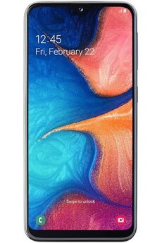 Galaxy A20e - 4G smartphone - double SIM - RAM 3 Go / 32 Go - microSD slot - Ecran LCD - 5.8"" - 1560 x 720 pixels - 2x caméras arrière 13 MP, 5 MP - État correct - Samsung reconditionné disponible sur Darty