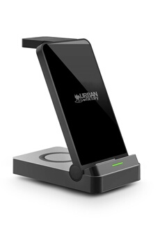 POWEE PRO: CHARGEUR 3 EN 1 AVEC FONCTION STAND 22,5Watts - SMARTPHONE / SMARTWATCH / ECOUTEURS Bon état - Urban Factory reconditionné disponible sur Darty