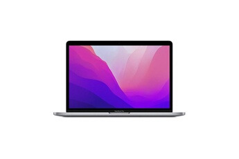 MacBook Pro Touch Bar 13 2022 M2 3,5 GHz 8 Go 256 Go SSD Gris Sidéral - Reconditionné avec Batterie Neuve Incluse État correct - Apple reconditionné disponible sur Darty