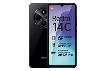 Redmi 14C 256Go Noir Bon état - Xiaomi reconditionné disponible sur Darty