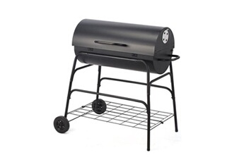 Barbecue à charbon cylindre métal noir sur roues Bon état - N/A reconditionné disponible sur Darty