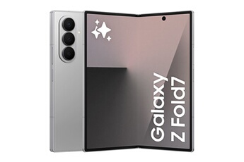 Galaxy Z Fold7 5G IA 256Go Silver Shadow Très bon état - Samsung reconditionné disponible sur Darty